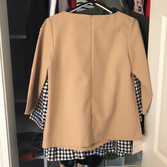 Laura Bettini *NWT* khaki top. Large. - Picture 3 of 4